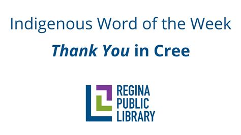 how to say thank you in cree.